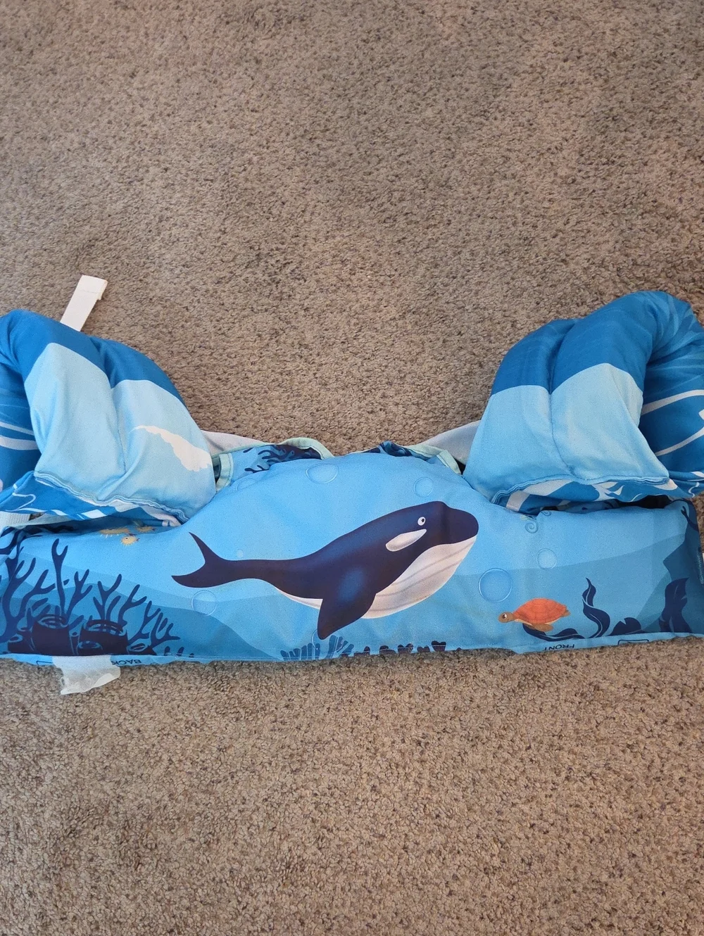 Kids Blue Whale Swim Float / Puddle Jumper-Style Vest